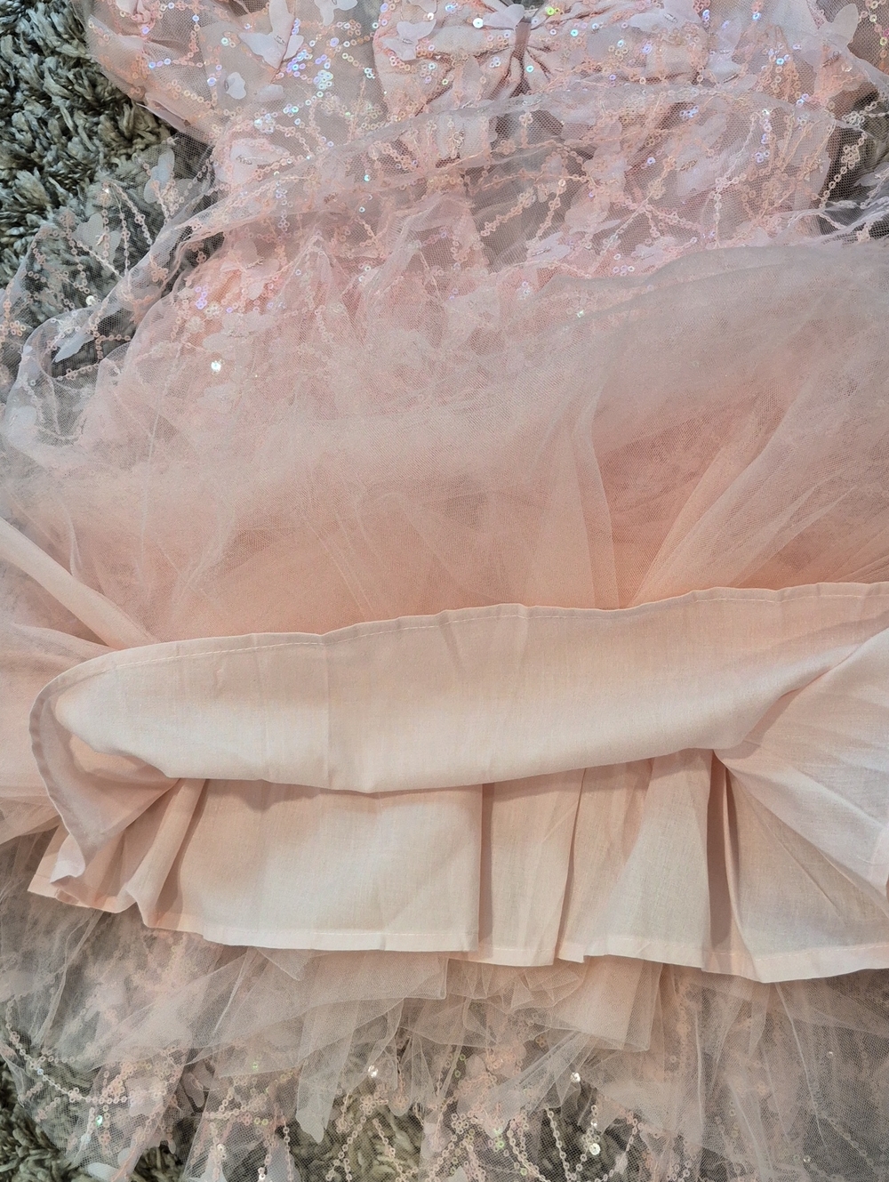 Lola and the Boys Butterfly Shimmer Tulle Dress - Picture 5 of 6